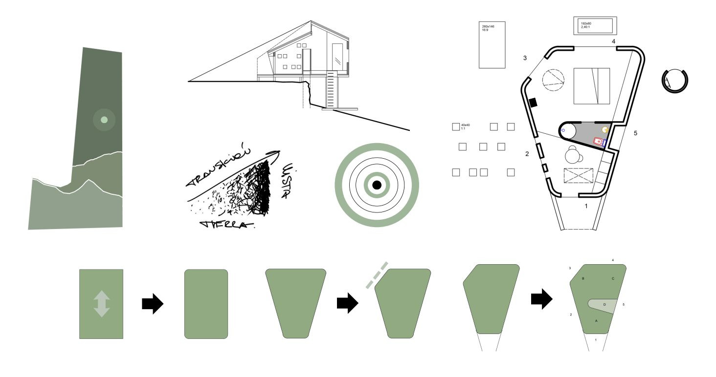 Cabin 1 — architectural design and floor plan
