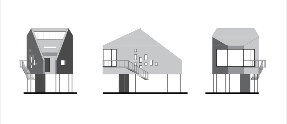 Cabin concept sketches — Sendero Sur